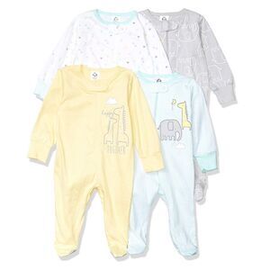 NWT Gerber Baby Sleep & Play Footie - 4 Pack
